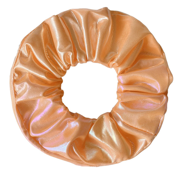 Wholesale Luminous Thick Pu Fabric Knitted Hair Scrunchies Hair Accessories