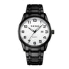 Wholesale Luminous Waterproof Quartz Digital Scale Business Calendar Men's Watches With Stainless Steel Buckle Alloy Strap And Case Mineral Reinforced Glass Mirror Round Dial