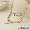Wholesale Luxury Diamondencrusted Stainless Steel Cuban Chain Necklace And Bracelet Set For Women With Heart Water Drop And Bell Patterns Electroplated