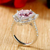 Wholesale Luxury Dropshaped Copper Ring Micro Inlaid With Zircon For Women