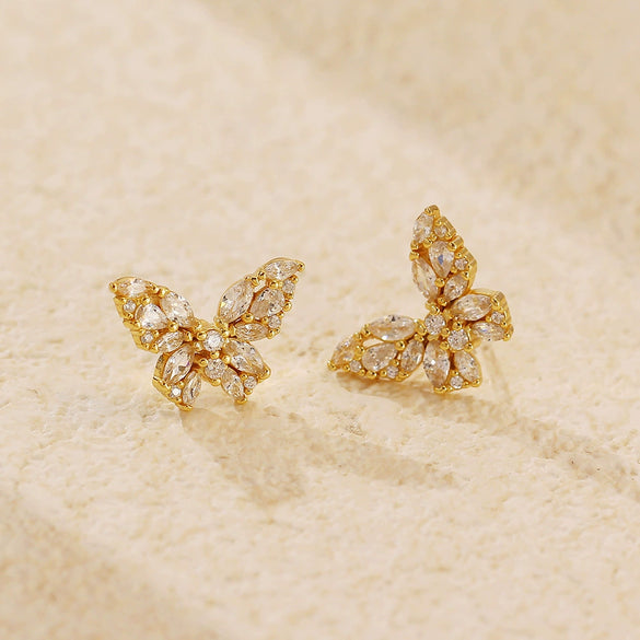 Wholesale Luxury Earrings S925 Silver Ins Style Animal Zodiac Electroplated For Women