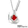 Wholesale Luxury Fashion Fiveleaf Flower Stainless Steel And Copper Necklace With Electroplating For Women