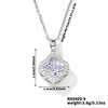 Wholesale Luxury Fashion Fiveleaf Flower Stainless Steel And Copper Necklace With Electroplating For Women