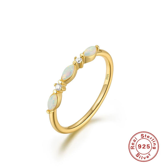 Wholesale Luxury High End Vintage S925 Sterling Silver Women's Ring With Geometric Shape And Gold Inlaid