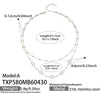 Wholesale Luxury 18K Goldplated Stainless Steel Doublelayer Tassel Design Full Diamond Bracelet And Necklace Set For Women