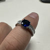 Wholesale Luxury Oval Cut Moissanite Ring Copper Electroplating Geometric Style Unisex