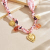 Wholesale Luxury Retro Diy Jewelry Set With Goldplated Stainless Steel Heart Water Drop Bell Pendant For Women