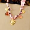 Wholesale Luxury Retro Diy Jewelry Set With Goldplated Stainless Steel Heart Water Drop Bell Pendant For Women