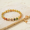 Wholesale Luxury Retro Micro Inlaid Zircon Jewelry Suit For Women Copper Bracelet Ring With Round Pattern