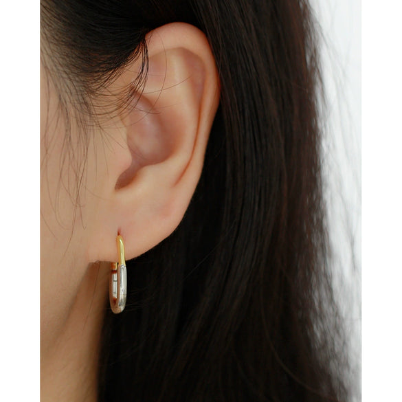Wholesale Luxury S925 Silver Electroplated Ushaped Hoop Earrings
