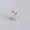 Wholesale Luxury S925 Sterling Silver Geometric Flower Electroplated Ear Buckle Earrings For Women