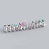 Wholesale Luxury S925 Sterling Silver Geometric Flower Electroplated Ear Buckle Earrings For Women