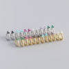 Wholesale Luxury S925 Sterling Silver Geometric Flower Electroplated Ear Buckle Earrings For Women