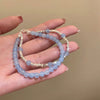 Wholesale Luxury Silver Bracelet With Imitation Pearls And Geometric Zirconia For Women