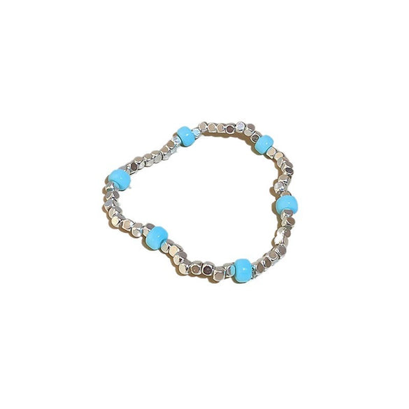 Wholesale Luxury Silver Bracelet With Imitation Pearls And Geometric Zirconia For Women