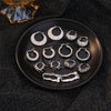 Wholesale Luxury Women's 925 Sterling Silver Geometric Retro Earrings With Electroplating