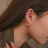 Wholesale Luxury Women's 925 Sterling Silver Geometric Retro Earrings With Electroplating