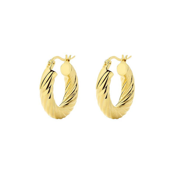 Wholesale Luxury Women's 925 Sterling Silver Geometric Retro Earrings With Electroplating