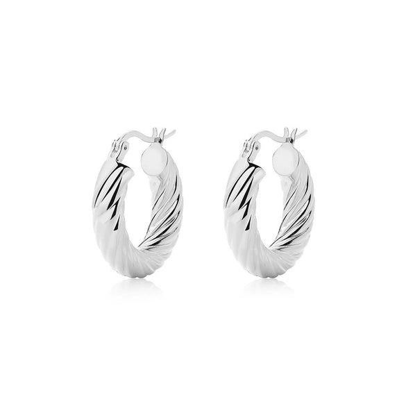 Wholesale Luxury Women's 925 Sterling Silver Geometric Retro Earrings With Electroplating