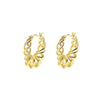 Wholesale Luxury Women's 925 Sterling Silver Geometric Retro Earrings With Electroplating