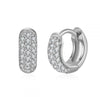 Wholesale Luxury Zircon Women's Copper Geometric Purely Handmade Earrings