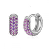 Wholesale Luxury Zircon Women's Copper Geometric Purely Handmade Earrings