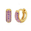 Wholesale Luxury Zircon Women's Copper Geometric Purely Handmade Earrings