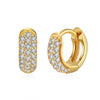 Wholesale Luxury Zircon Women's Copper Geometric Purely Handmade Earrings