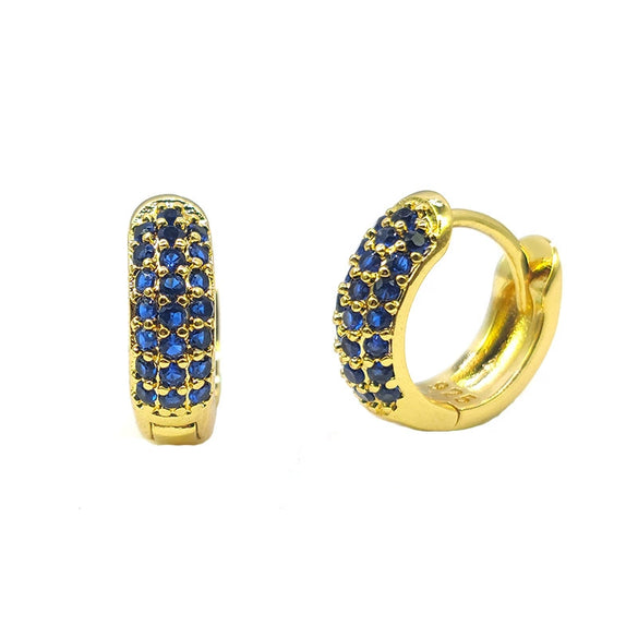 Wholesale Luxury Zircon Women's Copper Geometric Purely Handmade Earrings