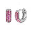 Wholesale Luxury Zircon Women's Copper Geometric Purely Handmade Earrings