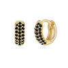 Wholesale Luxury Zircon Women's Copper Geometric Purely Handmade Earrings