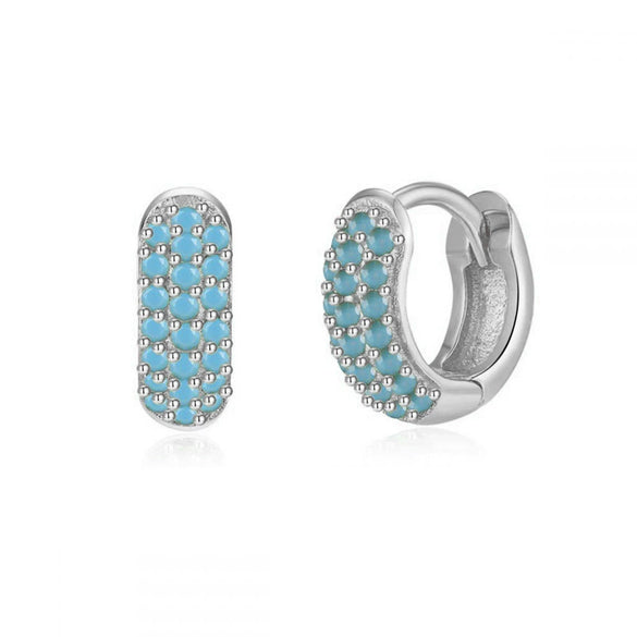 Wholesale Luxury Zircon Women's Copper Geometric Purely Handmade Earrings