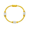 Wholesale Magnetic Czech Diamond Bracelet Titanium Steel Geometric Style Electroplated Unisex Jewelry