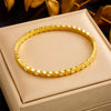 Wholesale Magnetic Czech Diamond Bracelet Titanium Steel Geometric Style Electroplated Unisex Jewelry