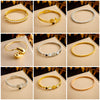 Wholesale Magnetic Czech Diamond Bracelet Titanium Steel Geometric Style Electroplated Unisex Jewelry