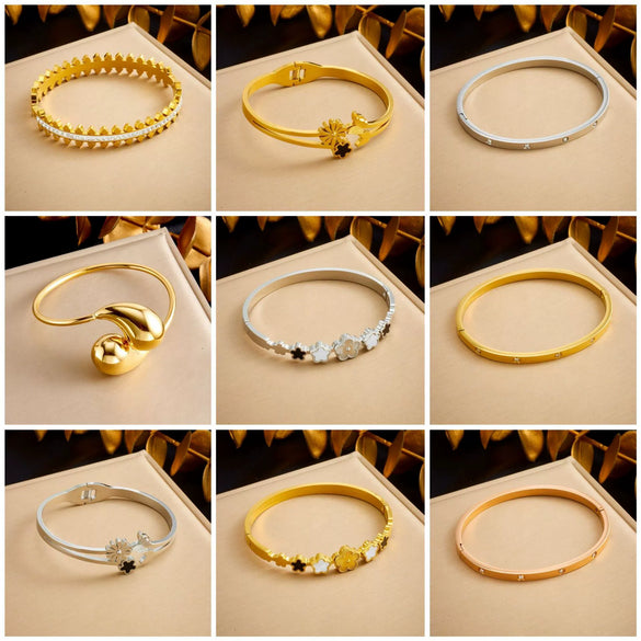 Wholesale Magnetic Czech Diamond Bracelet Titanium Steel Geometric Style Electroplated Unisex Jewelry