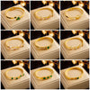 Wholesale Magnetic Czech Diamond Bracelet Titanium Steel Geometric Style Electroplated Unisex Jewelry