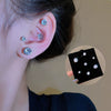Wholesale Magnetic Zircon Geometric Earrings For Women With Electroplating Design