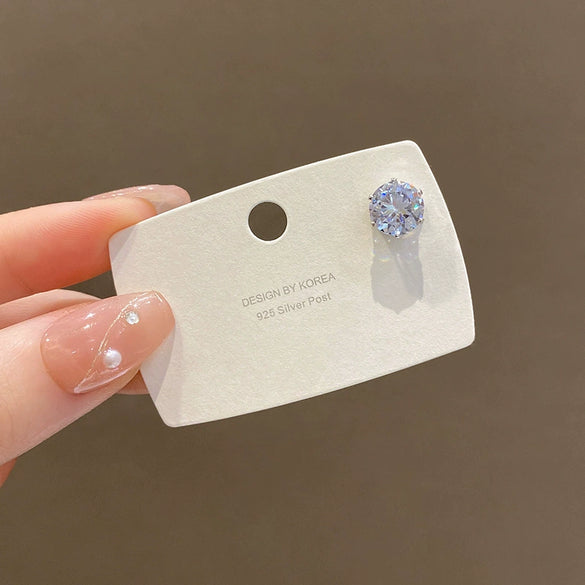 Wholesale Magnetic Zircon Geometric Earrings For Women With Electroplating Design