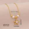 Wholesale Marine Animal Pendant Necklace With Imitation Pearl And Copper Material
