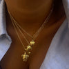 Wholesale Marine Animals Geometric Stainless Steel 18K Gold Plated Necklace