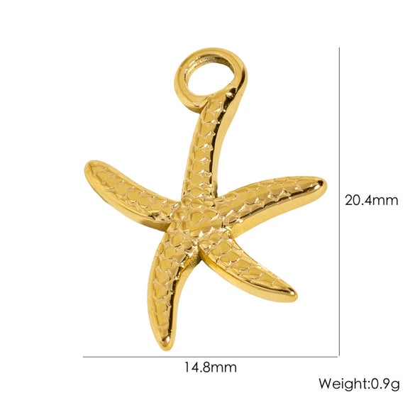 Wholesale Marine Animals Stainless Steel Pendant Jewelry With Electroplating Vacuum In Furnace Process
