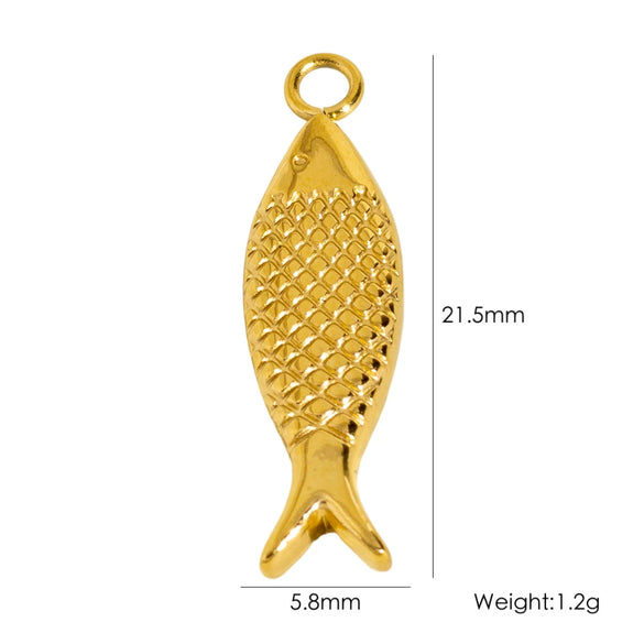 Wholesale Marine Animals Stainless Steel Pendant Jewelry With Electroplating Vacuum In Furnace Process
