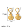 Wholesale Marine Element Animal Zodiac Stainless Steel 18K Gold Plated Starfish Earrings For Women