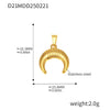 Wholesale Marine Series Stainless Steel Jewelry Accessories Pendant With Love And Heart Flower Pattern Electroplated Titanium Steel Necklace Pendant