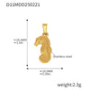 Wholesale Marine Series Stainless Steel Jewelry Accessories Pendant With Love And Heart Flower Pattern Electroplated Titanium Steel Necklace Pendant
