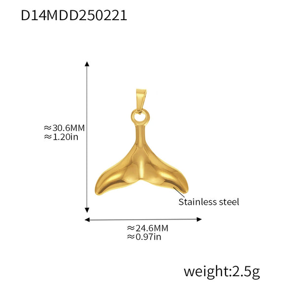 Wholesale Marine Series Stainless Steel Jewelry Accessories Pendant With Love And Heart Flower Pattern Electroplated Titanium Steel Necklace Pendant