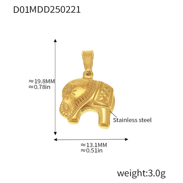 Wholesale Marine Series Stainless Steel Jewelry Accessories Pendant With Love And Heart Flower Pattern Electroplated Titanium Steel Necklace Pendant