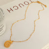 Wholesale Marine Series 316L Stainless Steel Necklace With Animal And Zodiac Pattern Electroplated Pendant For Women