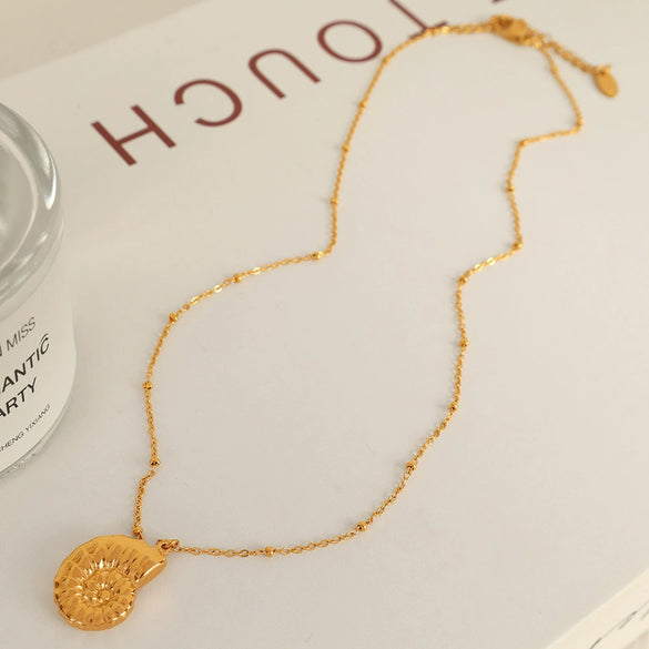 Wholesale Marine Series 316L Stainless Steel Necklace With Animal And Zodiac Pattern Electroplated Pendant For Women